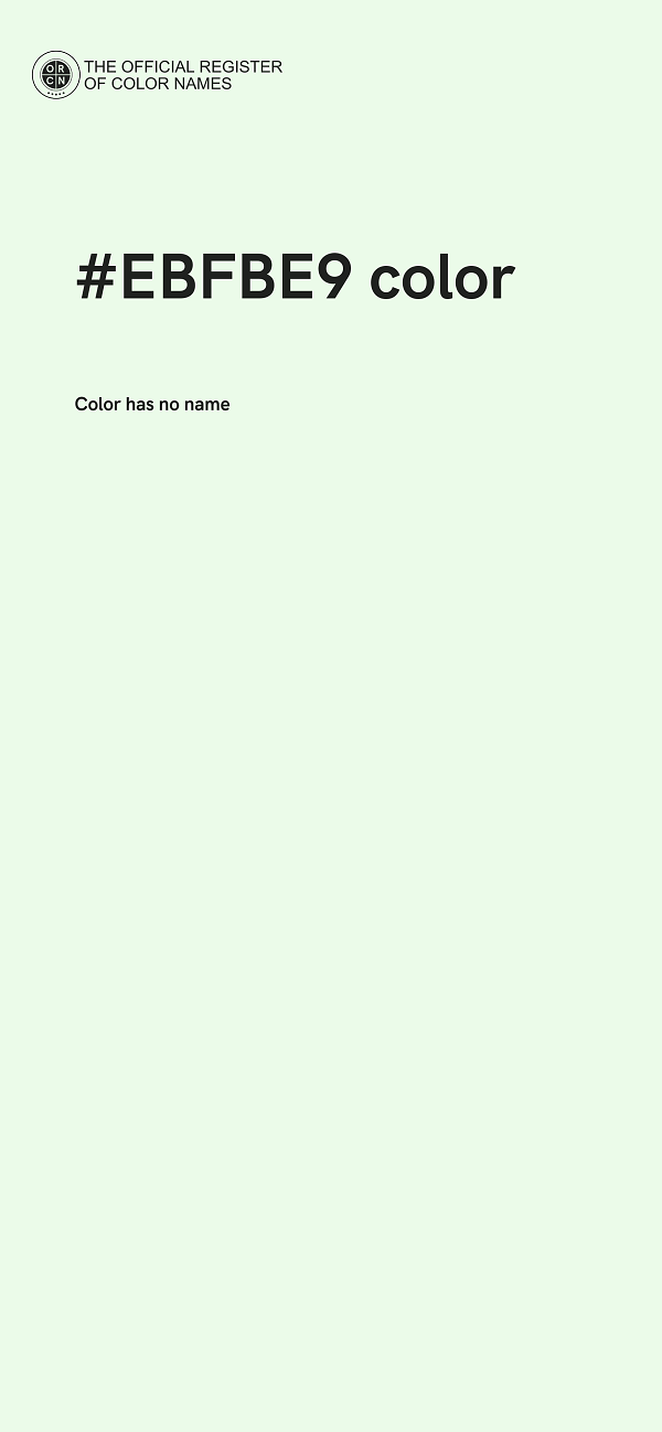 #EBFBE9 color image