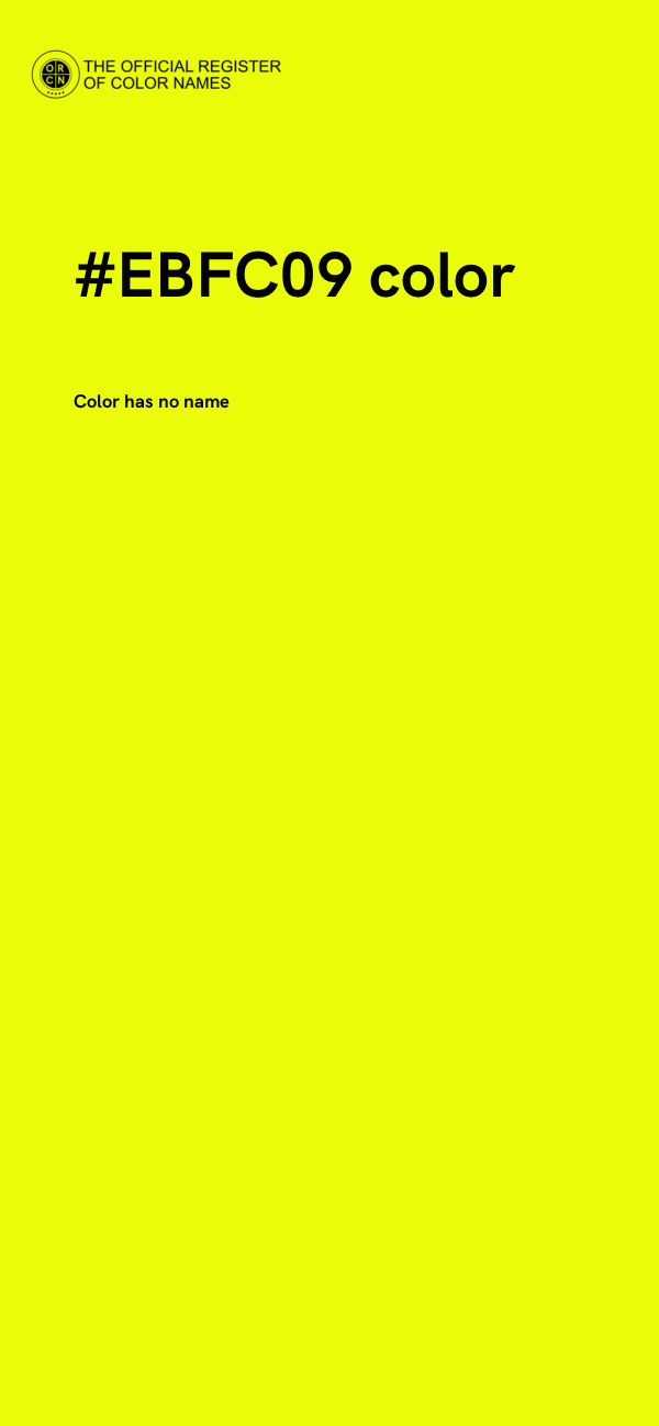 #EBFC09 color image