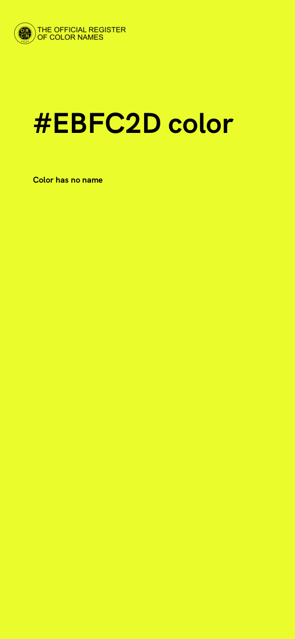 #EBFC2D color image