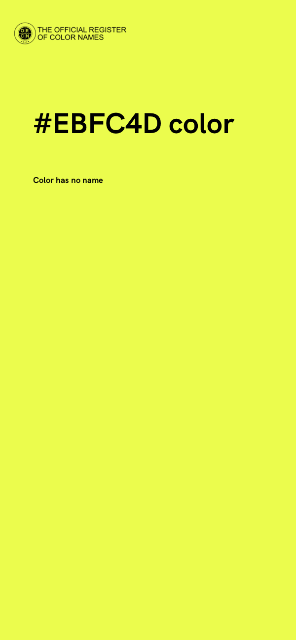 #EBFC4D color image