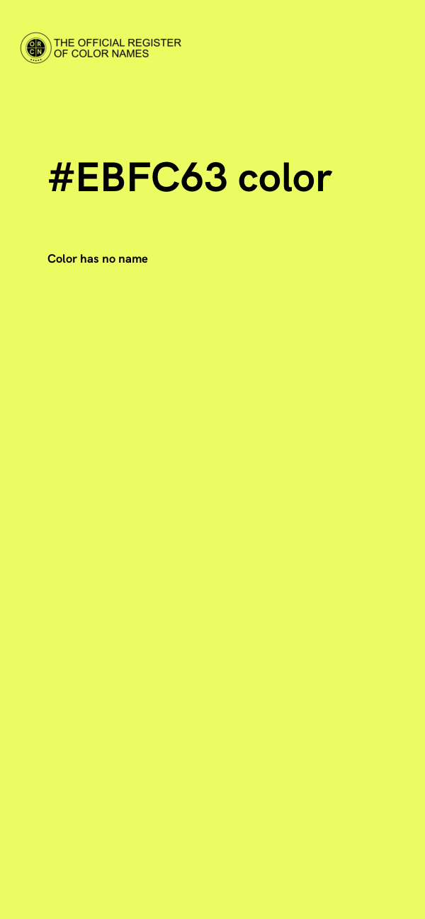 #EBFC63 color image
