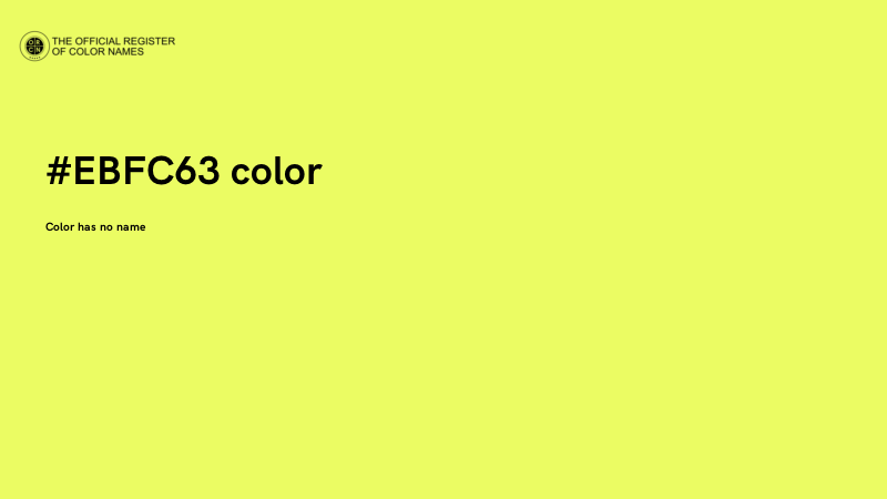 #EBFC63 color image
