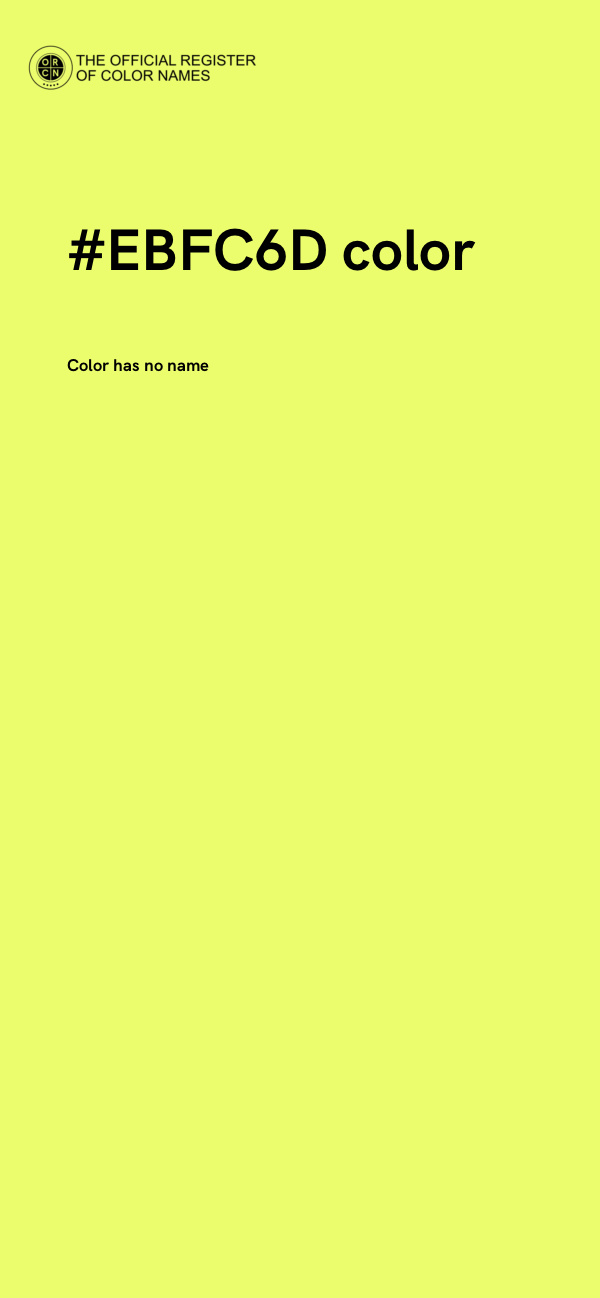 #EBFC6D color image