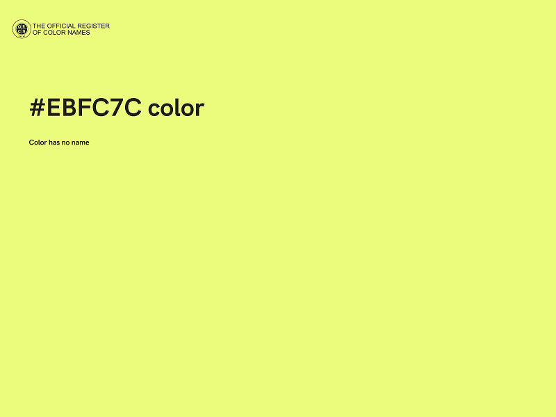 #EBFC7C color image