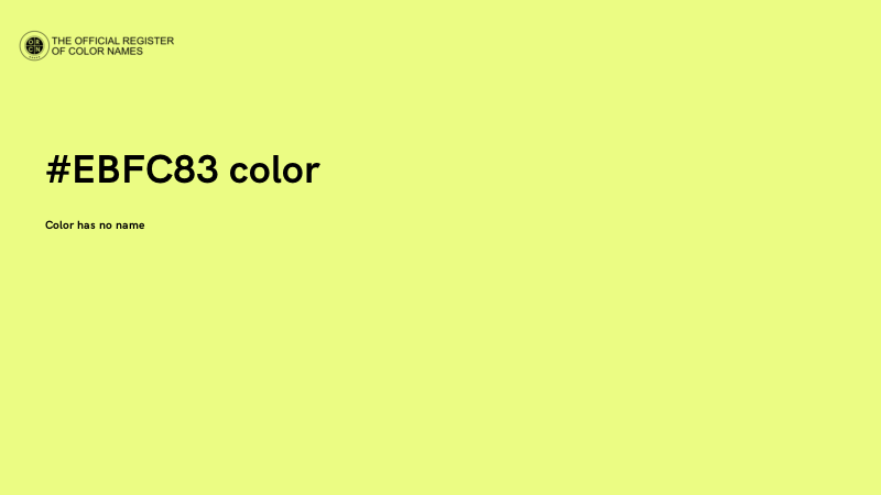 #EBFC83 color image