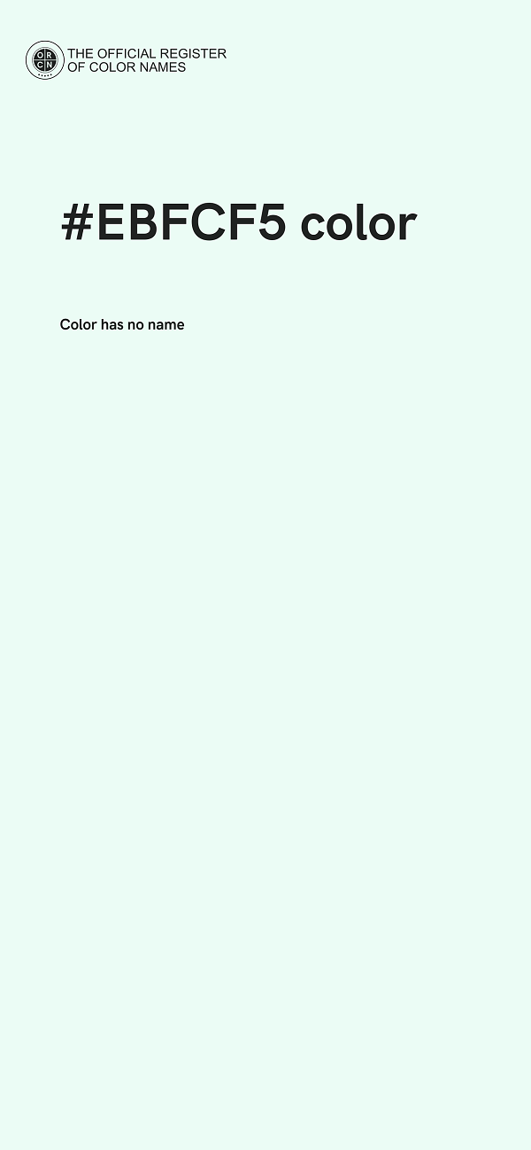 #EBFCF5 color image