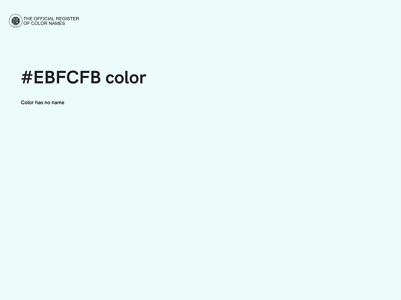 #EBFCFB color image