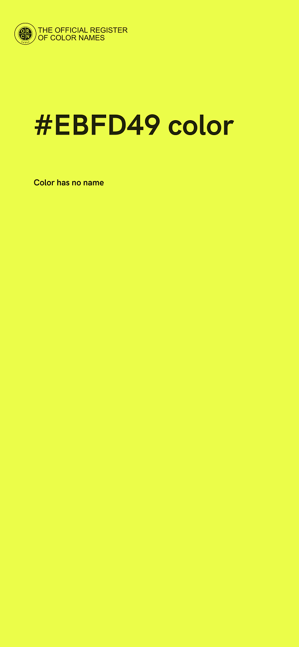 #EBFD49 color image