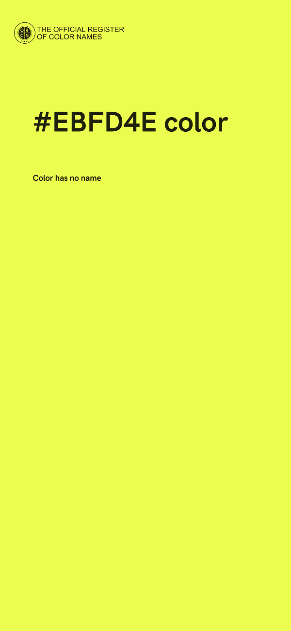 #EBFD4E color image
