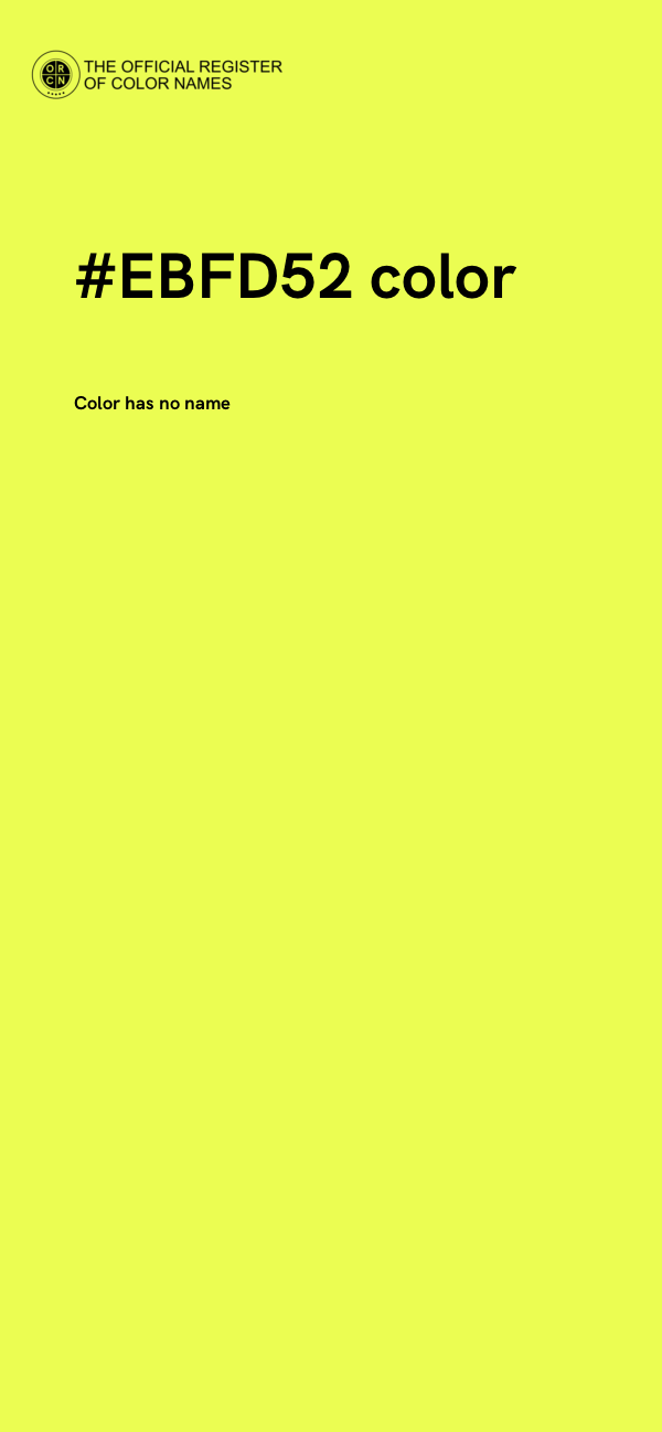 #EBFD52 color image