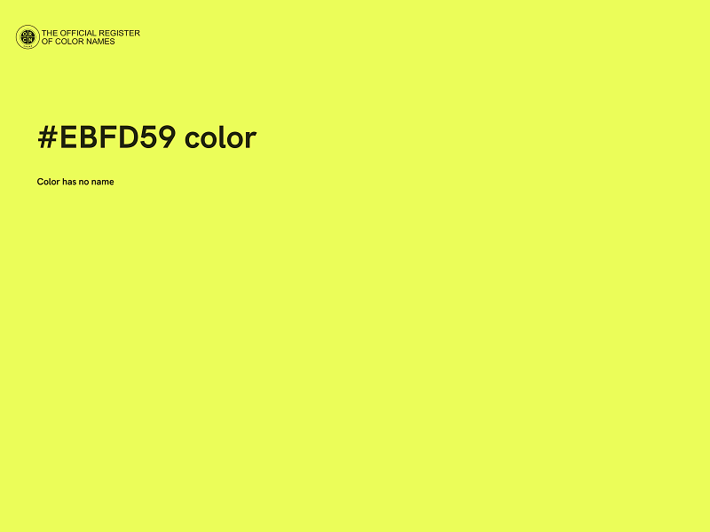 #EBFD59 color image