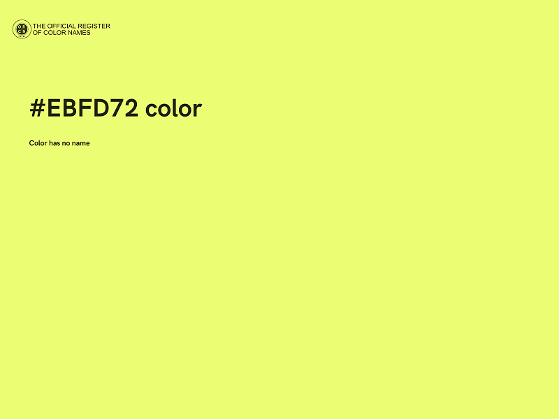 #EBFD72 color image