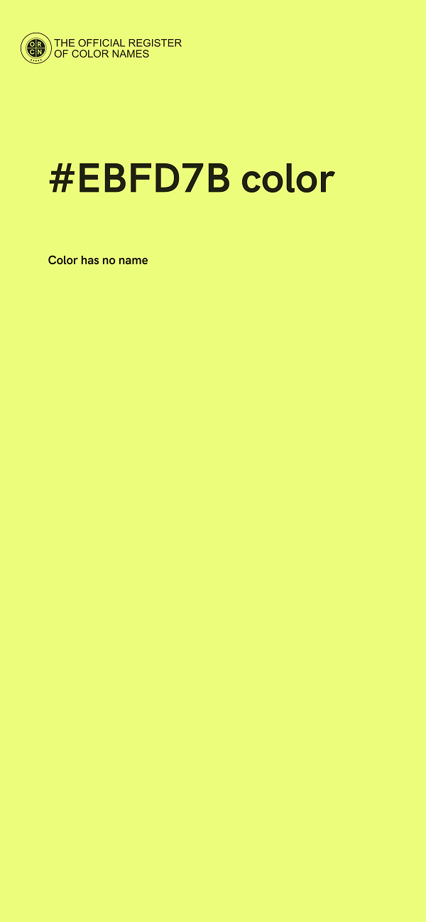 #EBFD7B color image