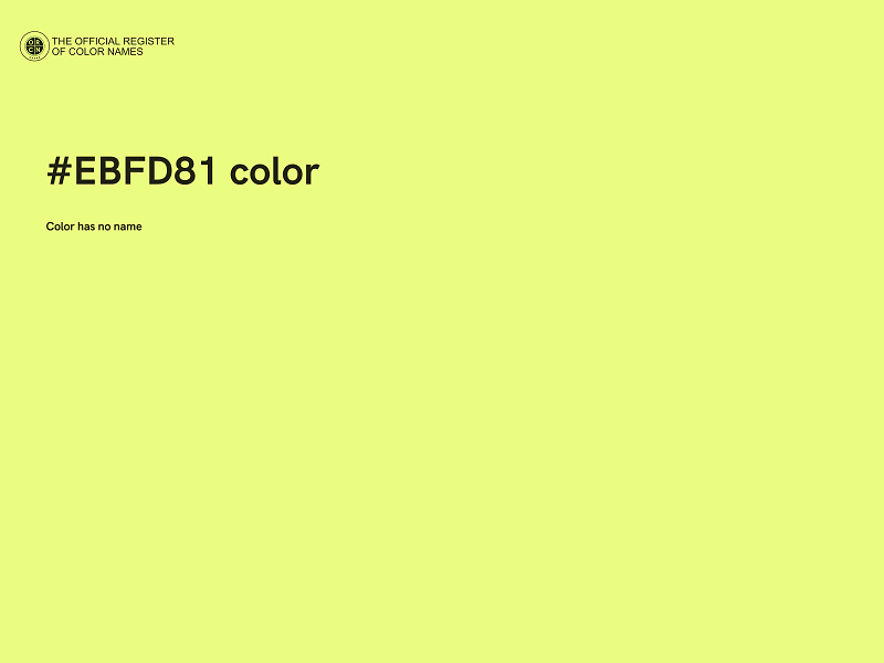 #EBFD81 color image