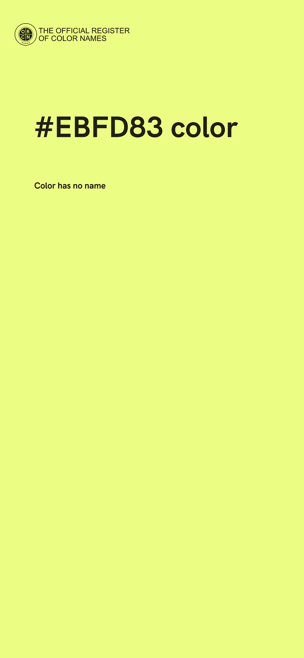 #EBFD83 color image