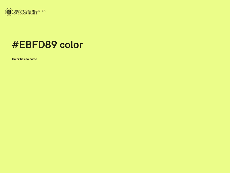 #EBFD89 color image