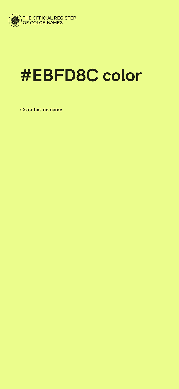 #EBFD8C color image
