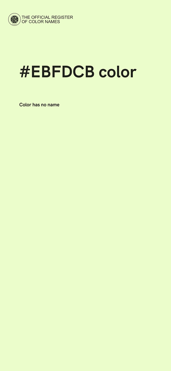 #EBFDCB color image