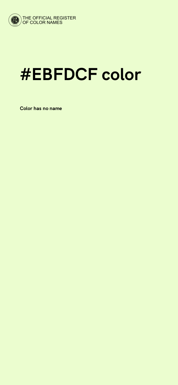 #EBFDCF color image
