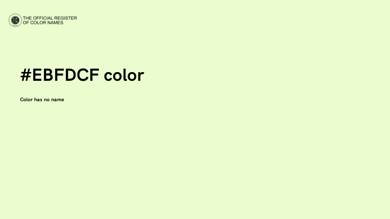 #EBFDCF color image