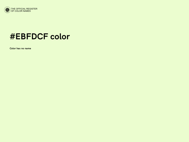 #EBFDCF color image