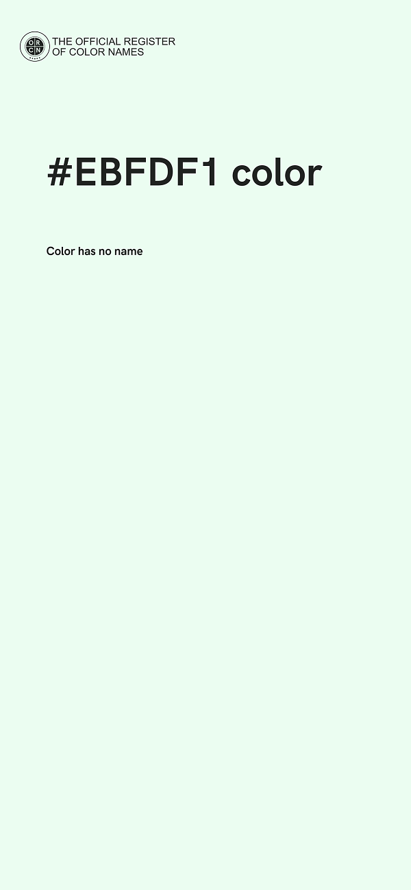 #EBFDF1 color image