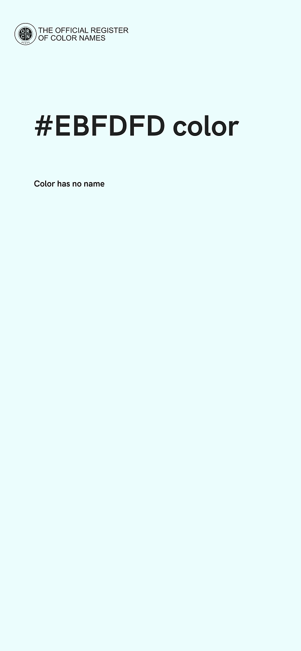 #EBFDFD color image
