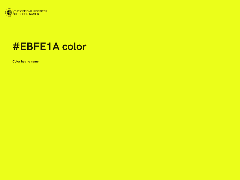 #EBFE1A color image