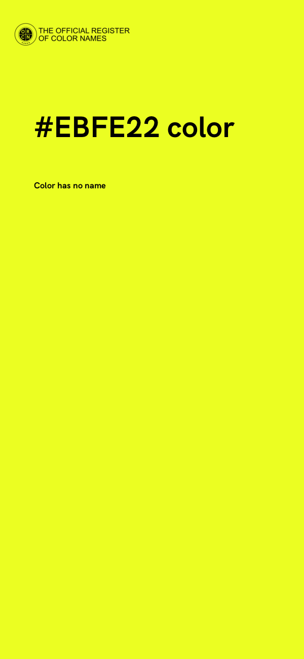 #EBFE22 color image