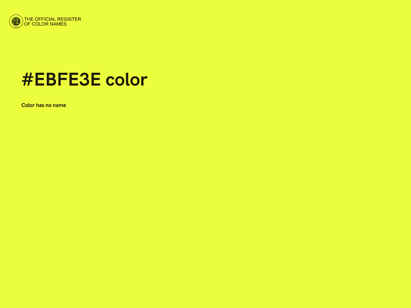 #EBFE3E color image