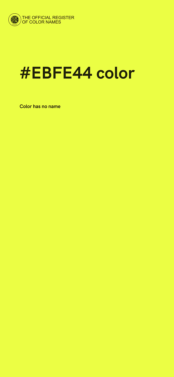 #EBFE44 color image