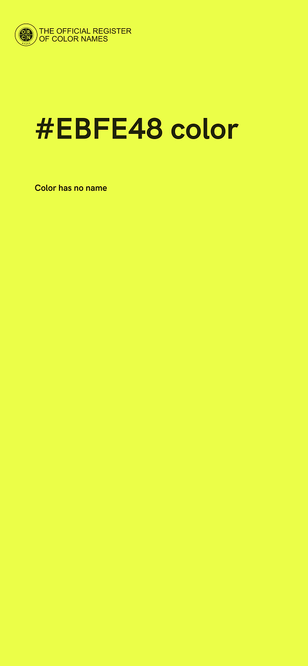 #EBFE48 color image