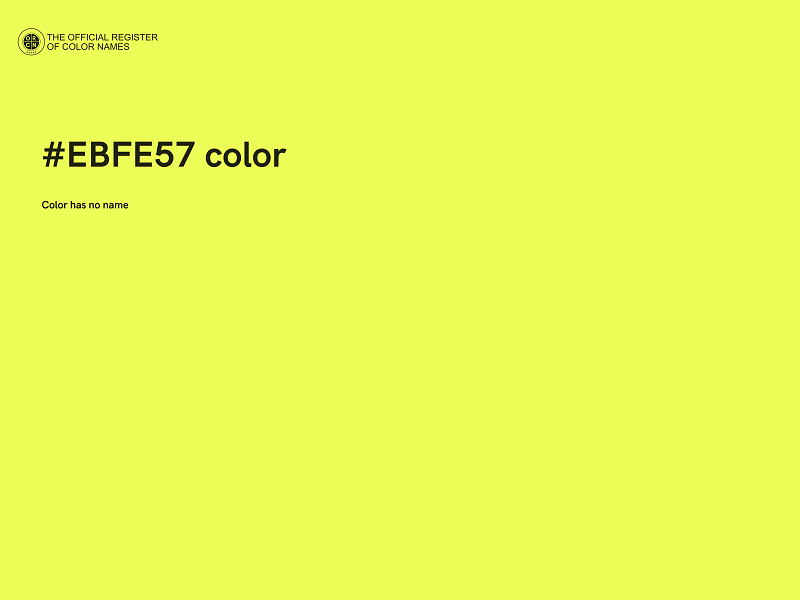 #EBFE57 color image