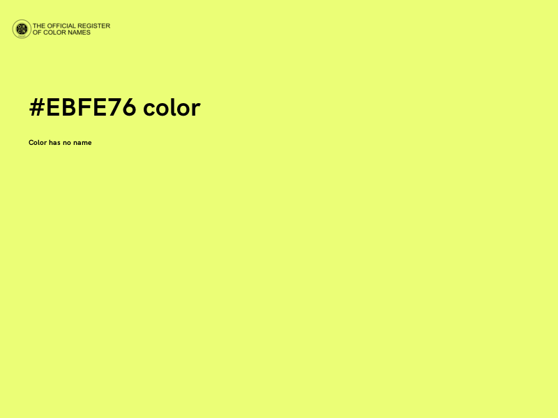 #EBFE76 color image