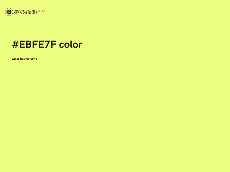 #EBFE7F color image