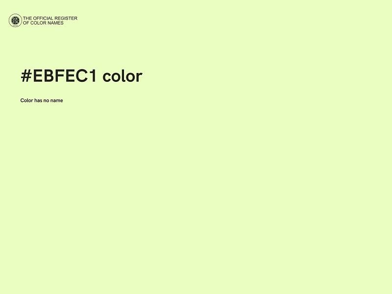 #EBFEC1 color image