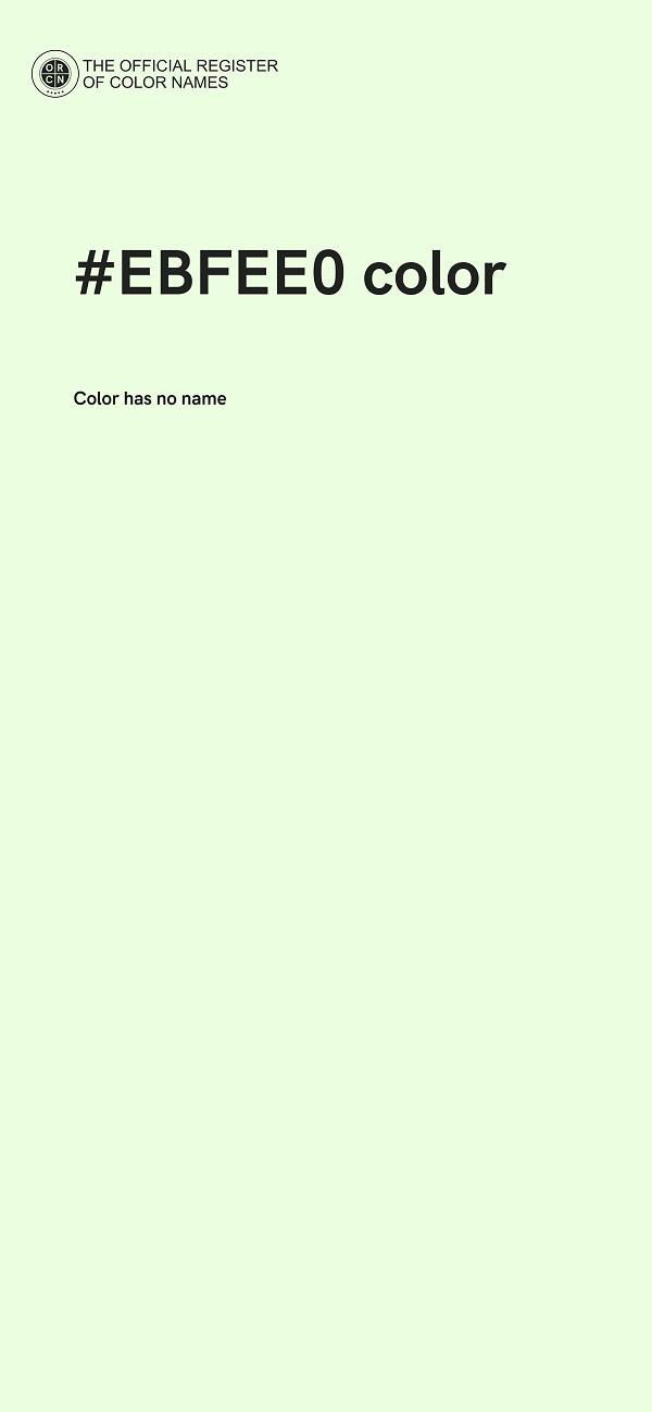 #EBFEE0 color image