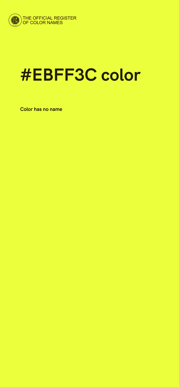 #EBFF3C color image