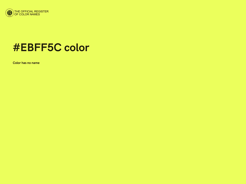 #EBFF5C color image