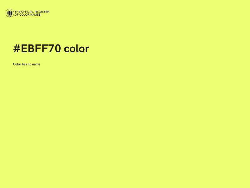 #EBFF70 color image