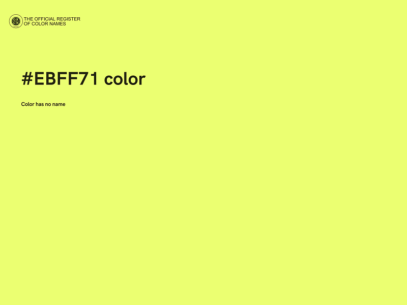 #EBFF71 color image