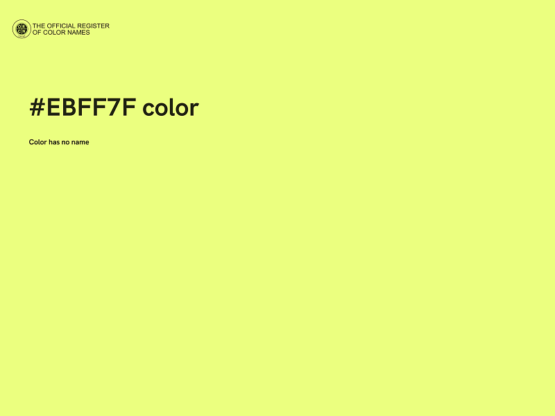 #EBFF7F color image