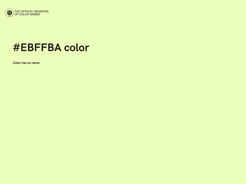 #EBFFBA color image