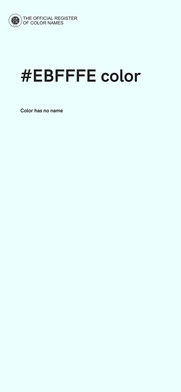 #EBFFFE color image