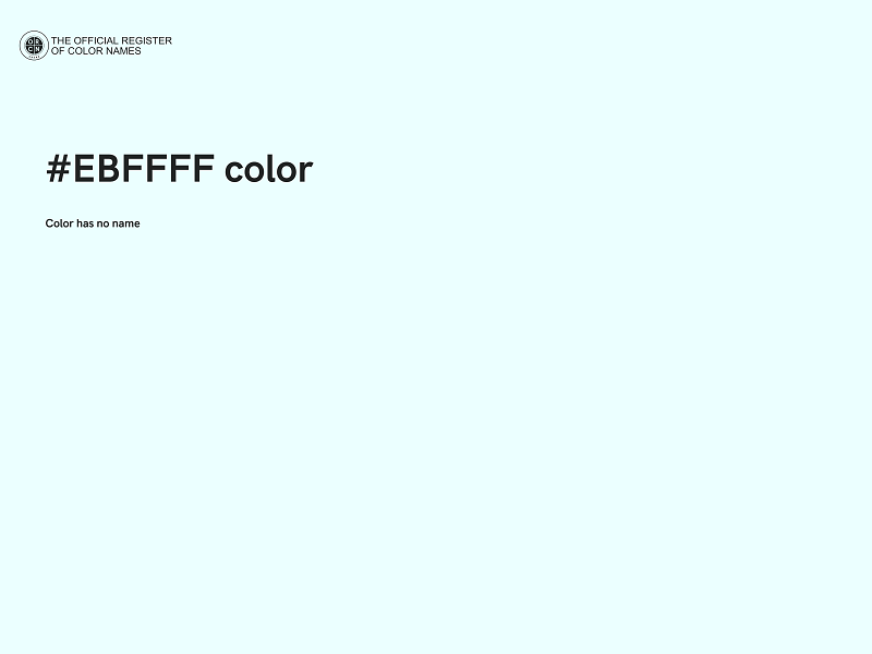 #EBFFFF color image
