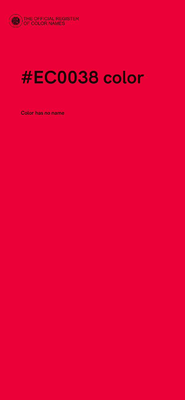 #EC0038 color image