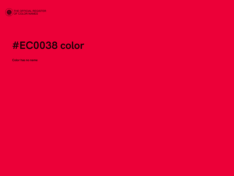 #EC0038 color image