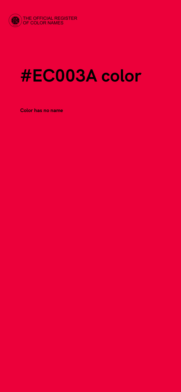 #EC003A color image