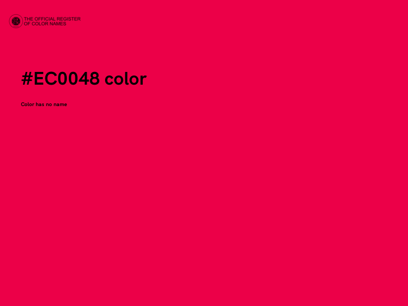 #EC0048 color image