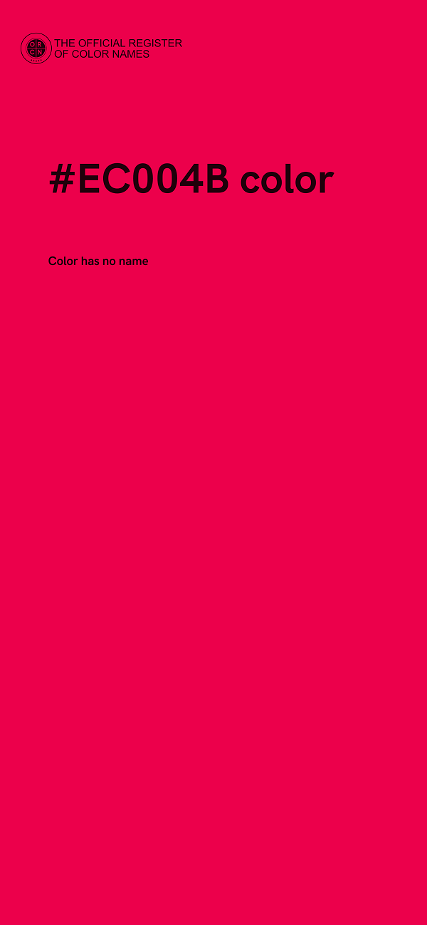 #EC004B color image